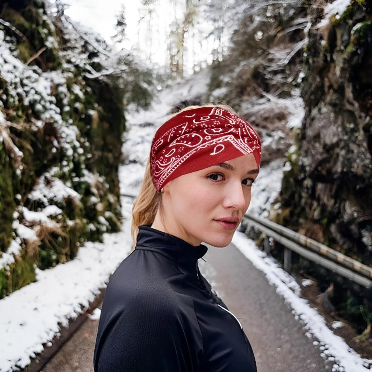 Повязка на голову Эластичная Широкая, фото №7