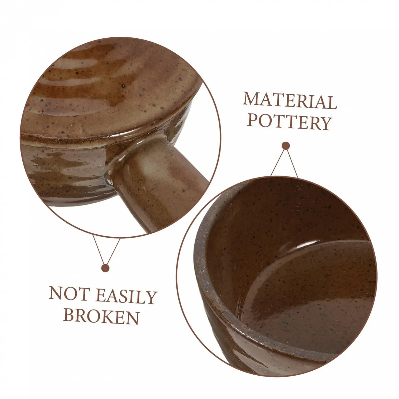 Ковш-сотейник з кришкою Керамічний Термостійкий, фото №7