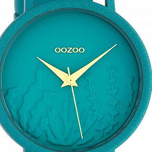 Женские часы Oozoo Summer Vibes Кожаный ремешок 36 мм Viridian Green C10606, бирюзовый/бирюзовый, ремешок. synthetic.ua - Фото 1