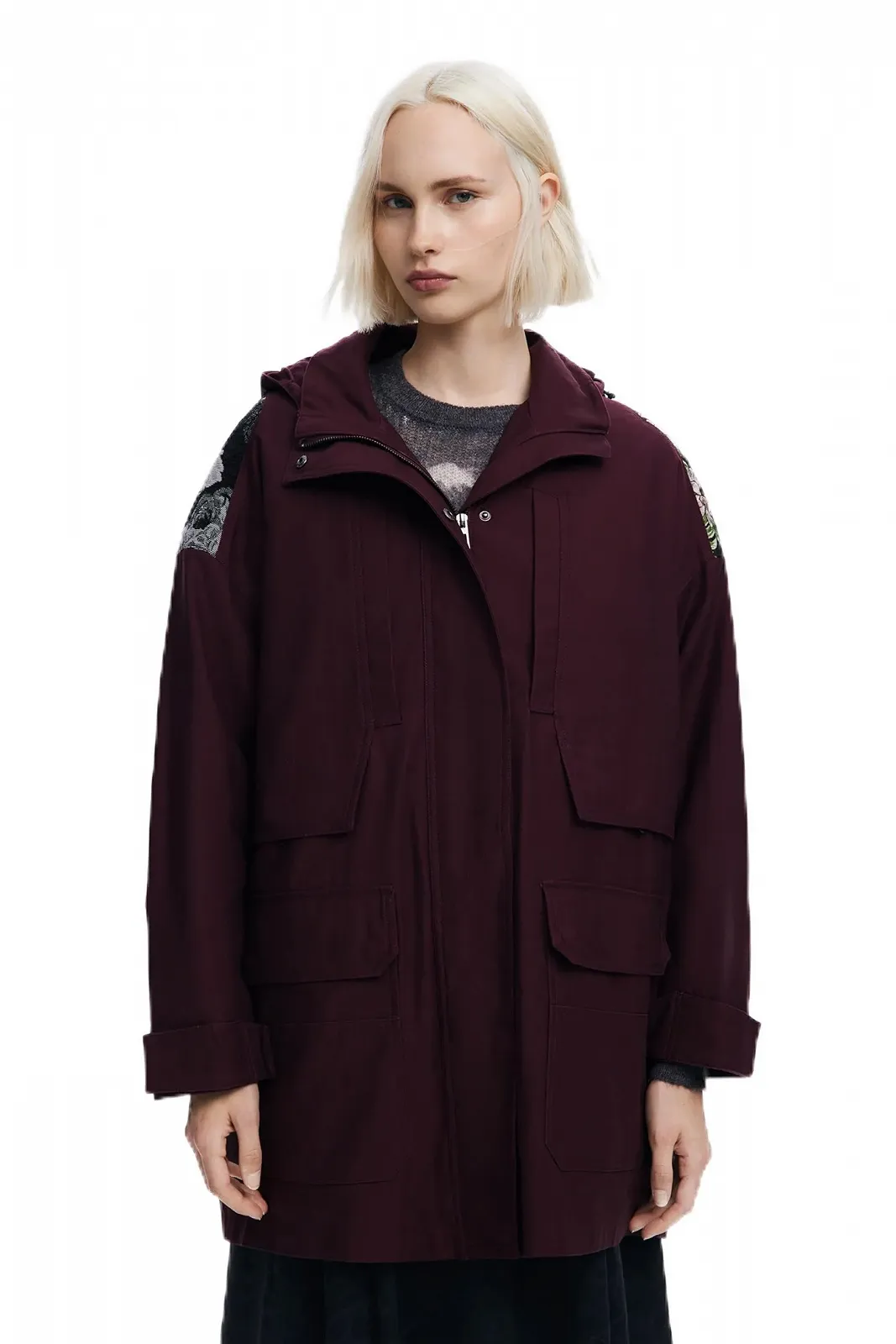 Жіноча парка Desigual ткана, фото №1