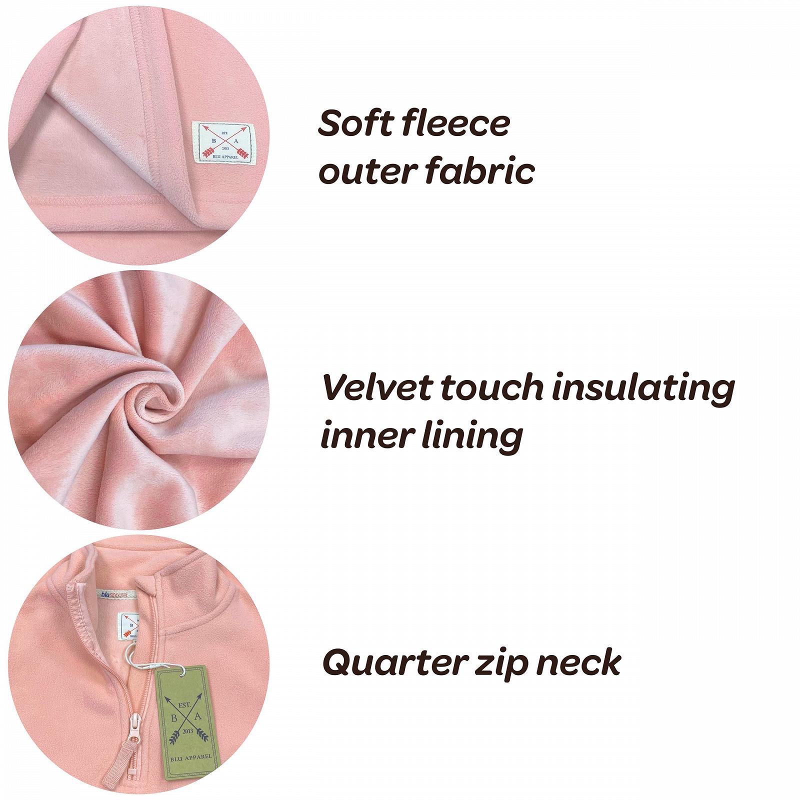 Пуловер Blu Apparel Детский 1/4 Zip Тяжелый для походов, школы, кемпинга, флисовый джемпер, половина молнии, фото №5