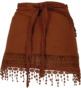 Мини-юбка Wrap GURU SHOP Печатная Super Short Extravagant Cacheur Женская Зеленая Размер: 38 synthetic.ua - Фото 1