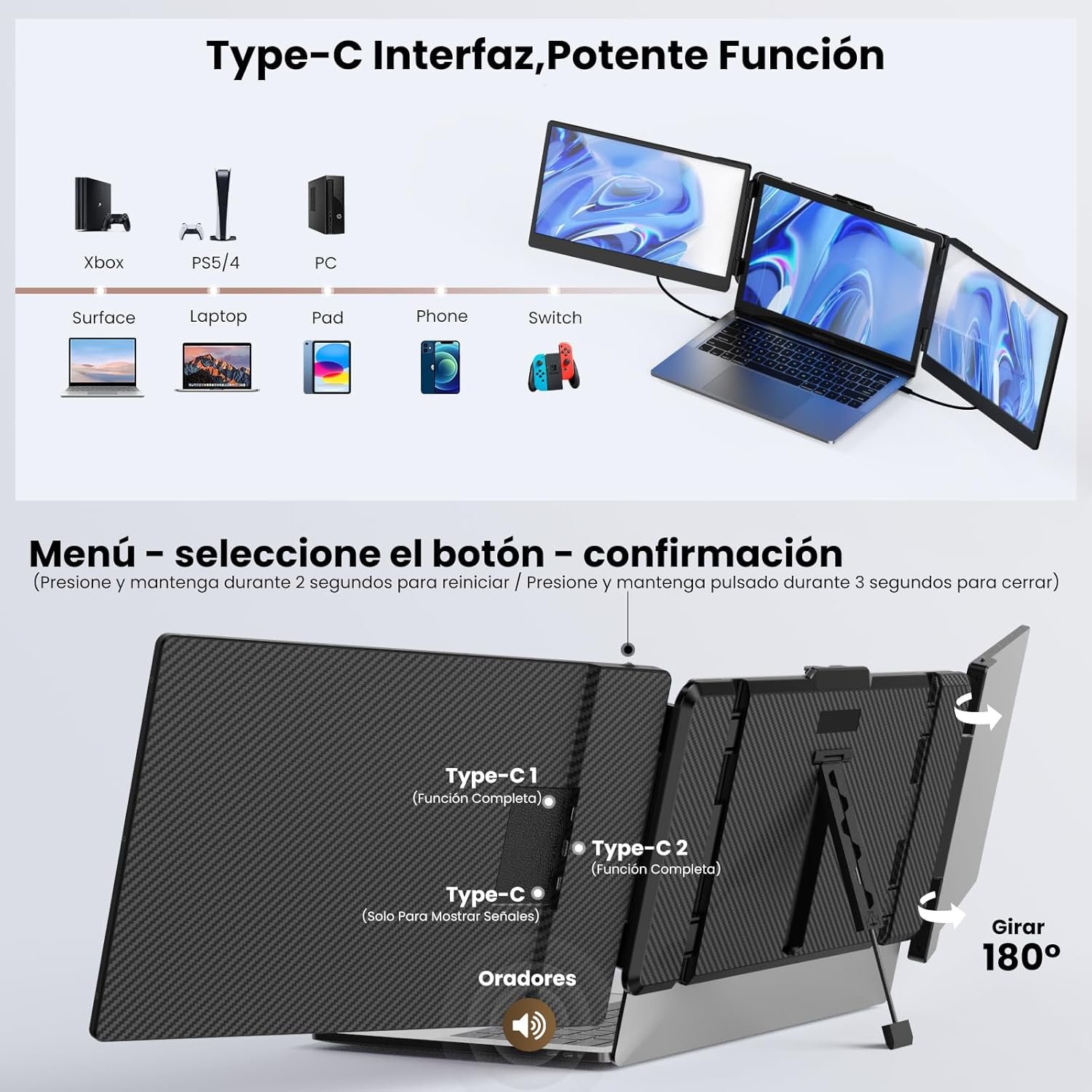 Монитор портативный 14" SMISEACOW S2 Full HD IPS 60 Гц, фото №3 Монитор портативный 14" SMISEACOW S2 Full HD IPS 60 Гц, фото №3