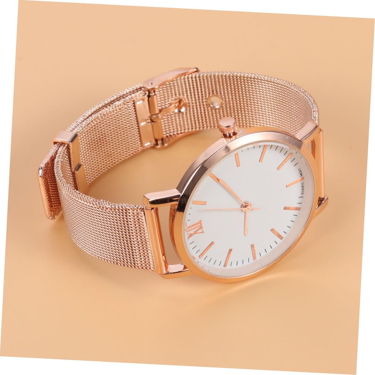 Часы Кварцевые LIFKOME C сетчатым браслетом, элегантные, Rose Gold, фото №8