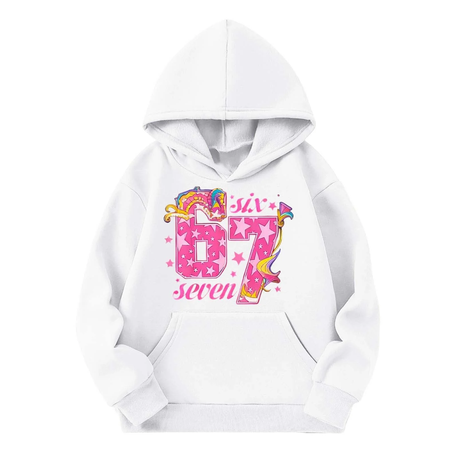 Худі 67 З принтом та кишенею, фото №2