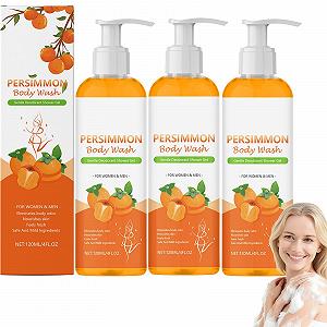 Гель для душа Persimmon против запаха тела, для зрелой кожи, дезодорирующий, свежий аромат, увлажняющий (3 шт.) - Фото 1