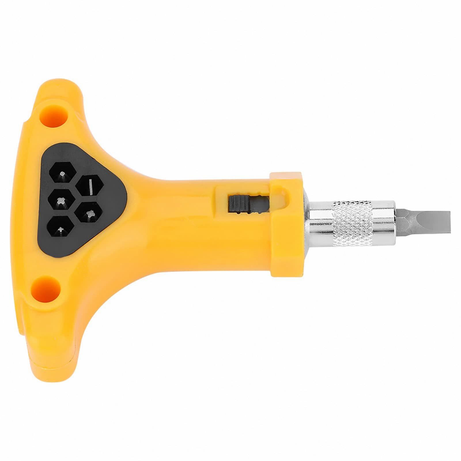 Набор отверток Bits 5 штук T тип ключ антискользящий шестигранник треугольная трещотка, фото №3