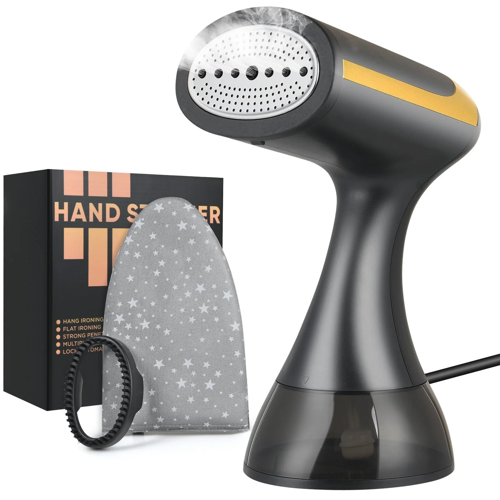 Ручной отпариватель HOTUT 1500 Вт 150 мл Black, фото №1