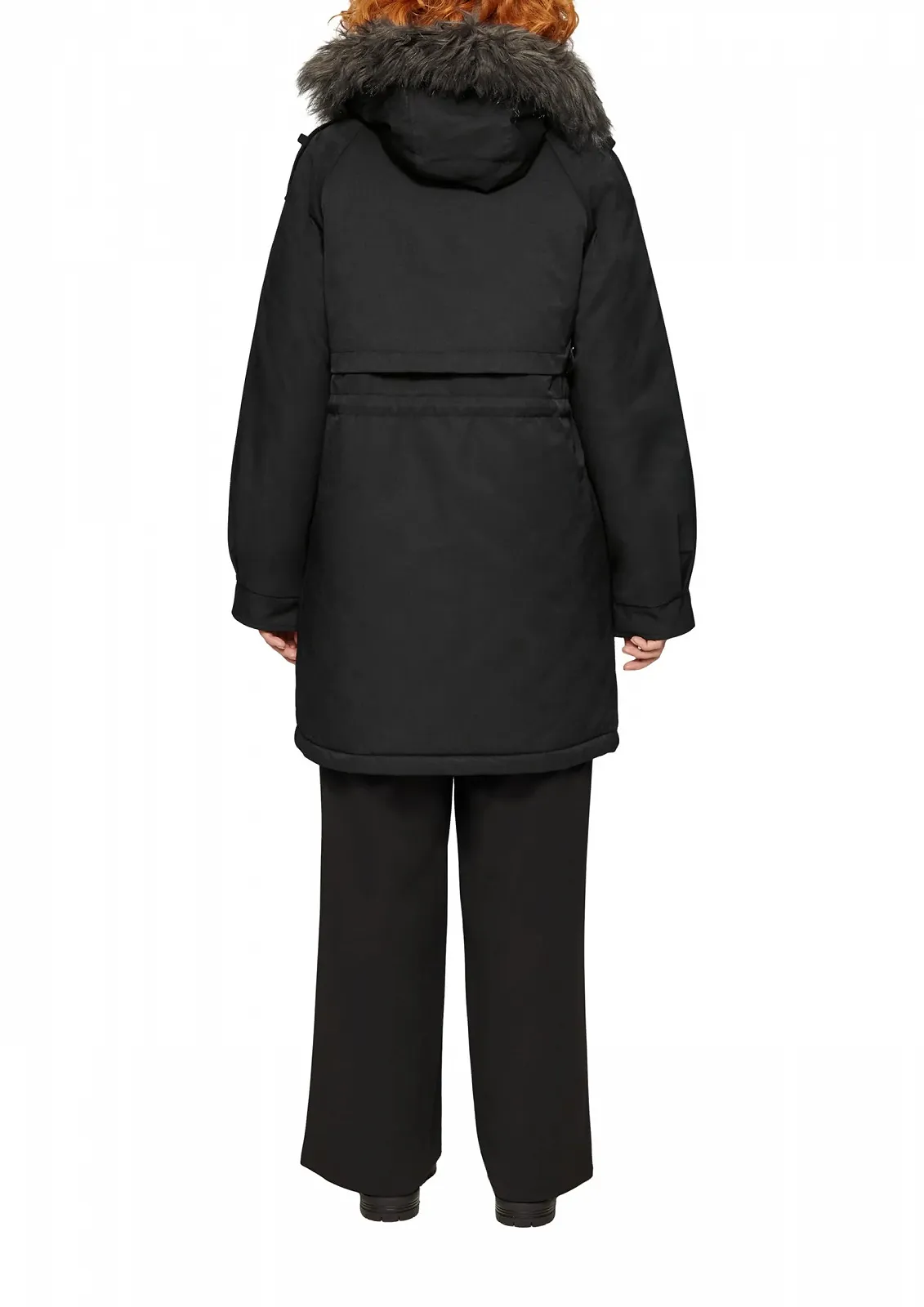 Жіноче пальто QS зі знімним штучним хутром, фото №4