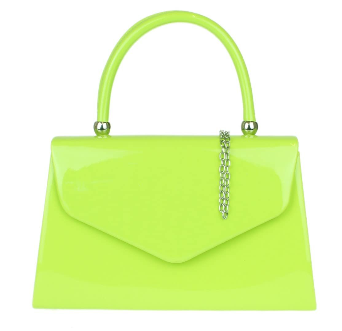 Клатч Girly Handbags лакированный, женский, маленький жесткий, фото №1