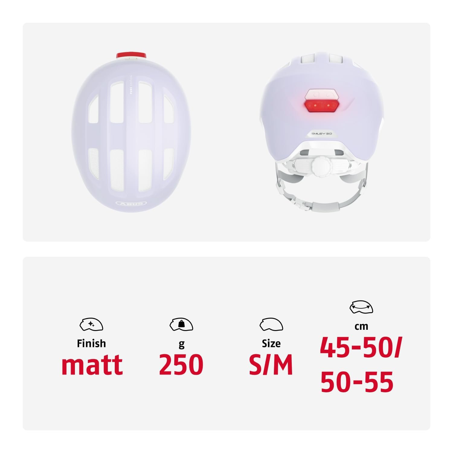 Шолом дитячий ABUS Smiley 3.0 ACE LED - велосипедний шолом з підсвічуванням, фото №5