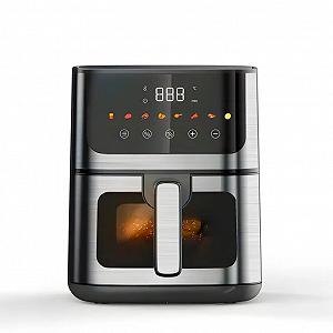 Аерофритюрниця сенсорна 8L Rainberg RB-2268 4200w Чорна  synthetic.ua - Фото 1