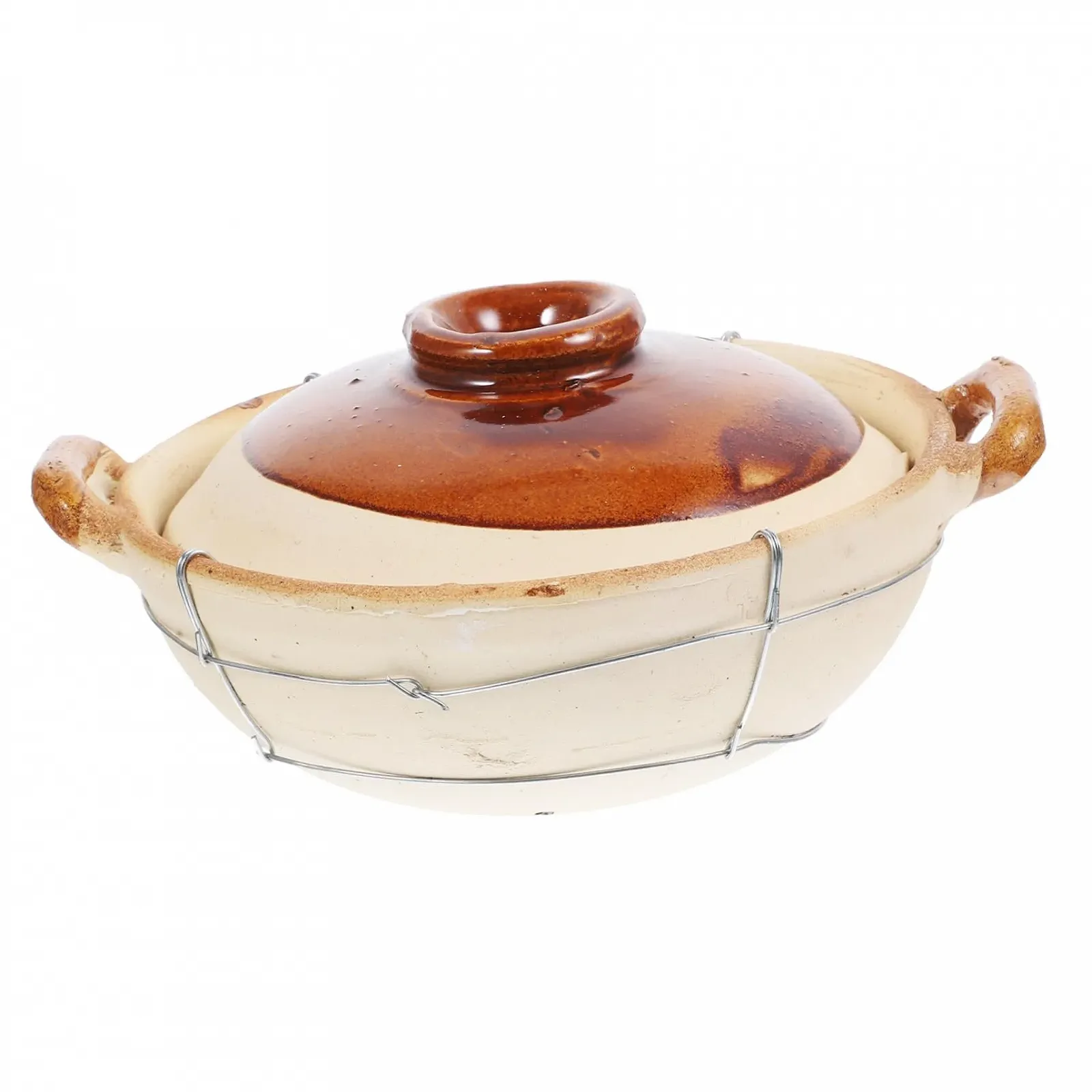 Кастрюля VALICLUD Китайская глиняная с двойной крышкой, фото №1