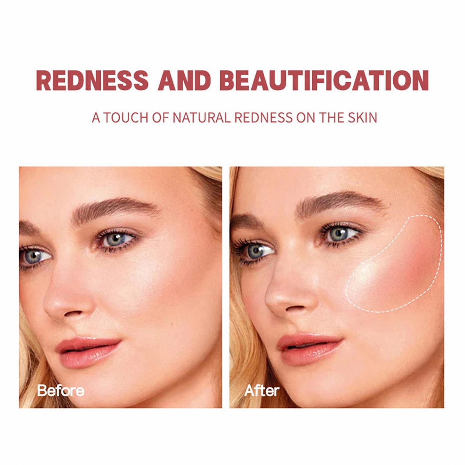 Рум'яна Pomurom Einfach aufzutragendes Air Cushion Cheek Blush Wasserfestes Hochpigmentiertes Лососевий, фото №3