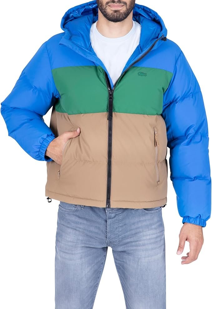 Куртка Lacoste Colorblock Hooded Down S, фото №1