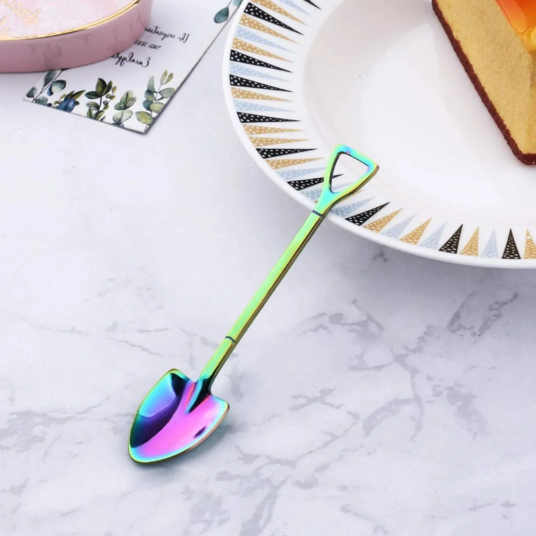 Ложка Шпатель з нержавіючої сталі 304, 6 шт, різнокольорова, фото №6