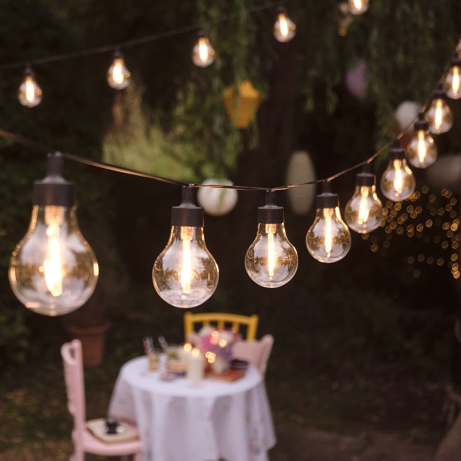 Гірлянда Lights4fun 20 LED Party Теплий білий, фото №1