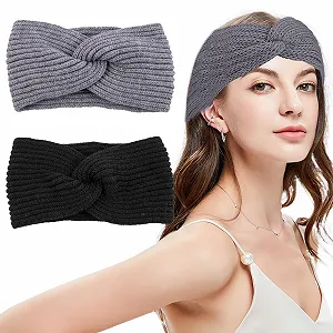 Повязка на голову зимняя женская - Фото 1