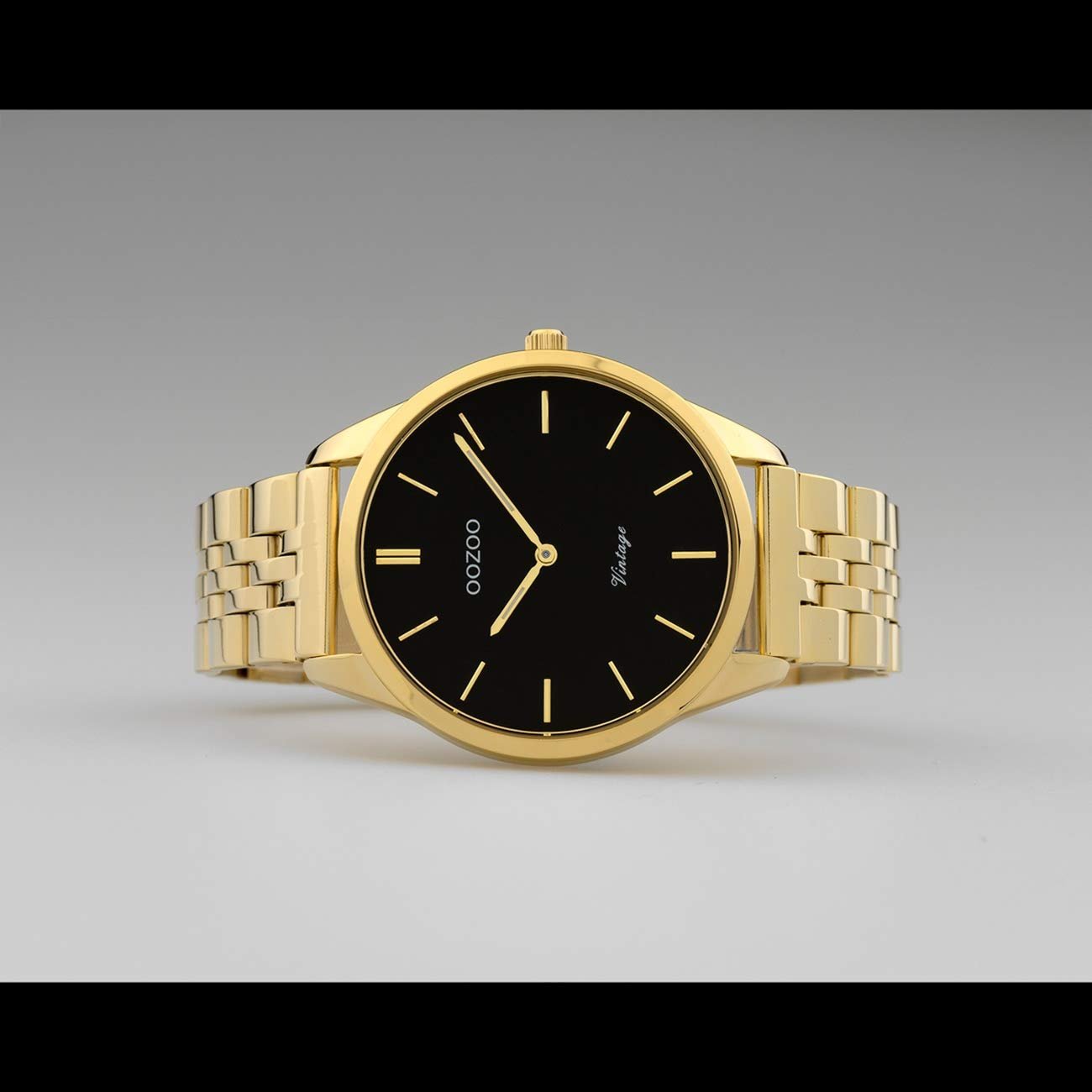 Женские часы Oozoo Vintage C9987 Черный/Золотой, фото №5 Женские часы Oozoo Vintage C9987 Черный/Золотой, фото №5