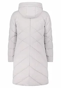 Жіноче стьобане пальто Amber & June з капюшоном synthetic.ua - Фото 1
