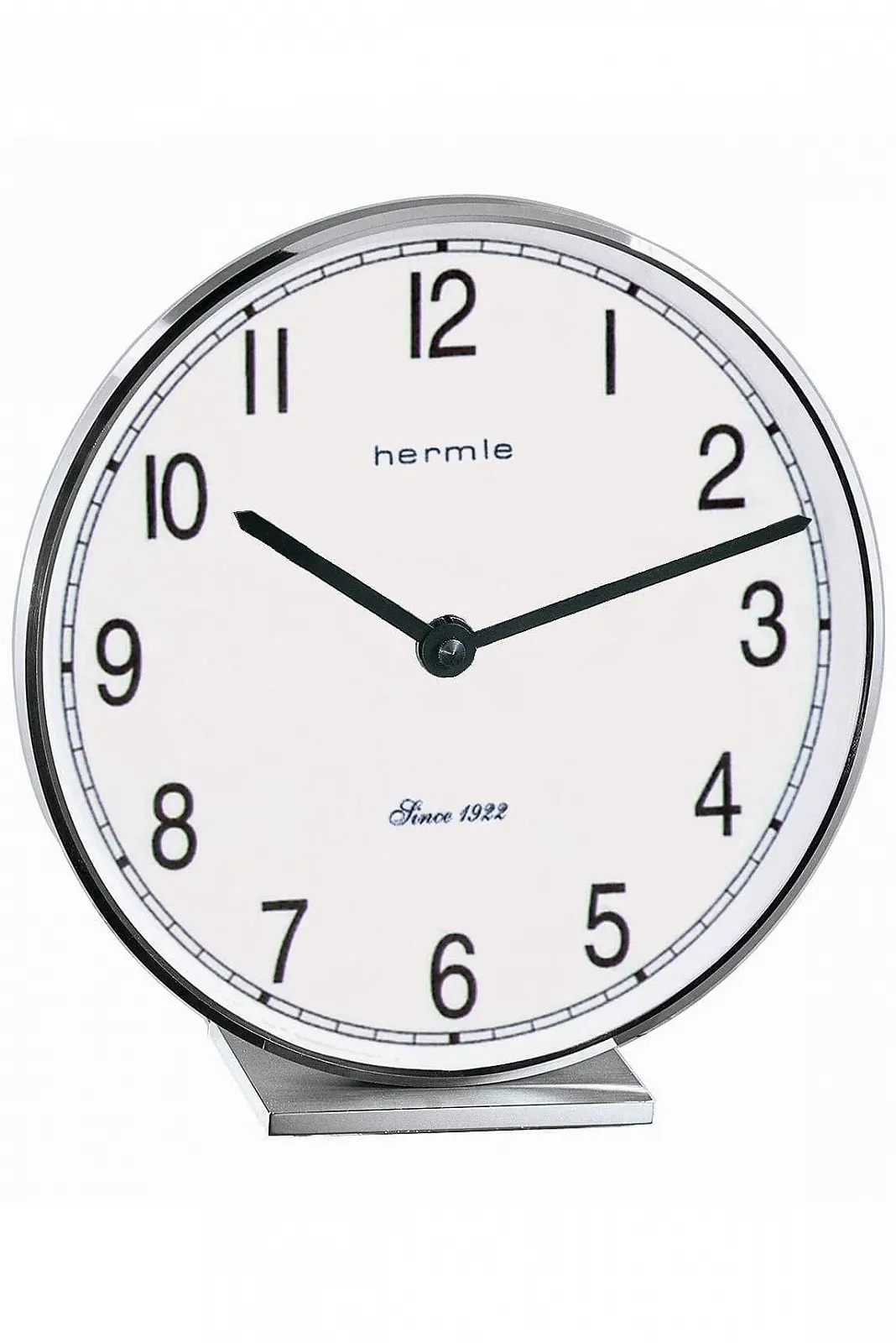 Настільний годинник Hermle Fremont Quartz 19 см, хром, фото №1