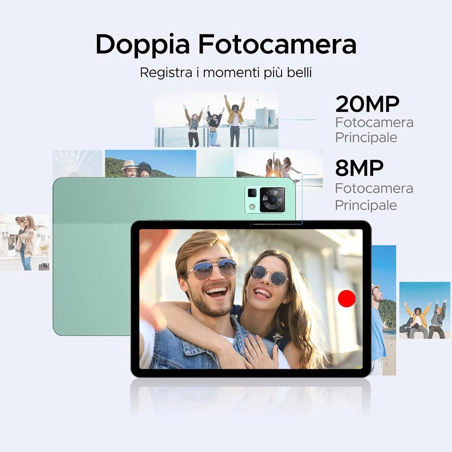 Планшет 11" 2К DOOGEE T35 8+12/256Gb 4G 2-SIM 8 ядер Android 14 8580 mAh Зелений, фото №6