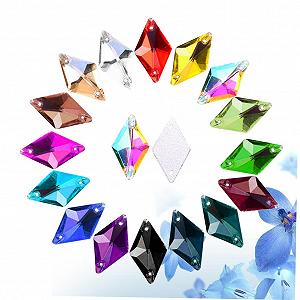 Украшения для рукоделия Healvian 56 шт., кристаллы стекло, цвет AB synthetic.ua - Фото 1