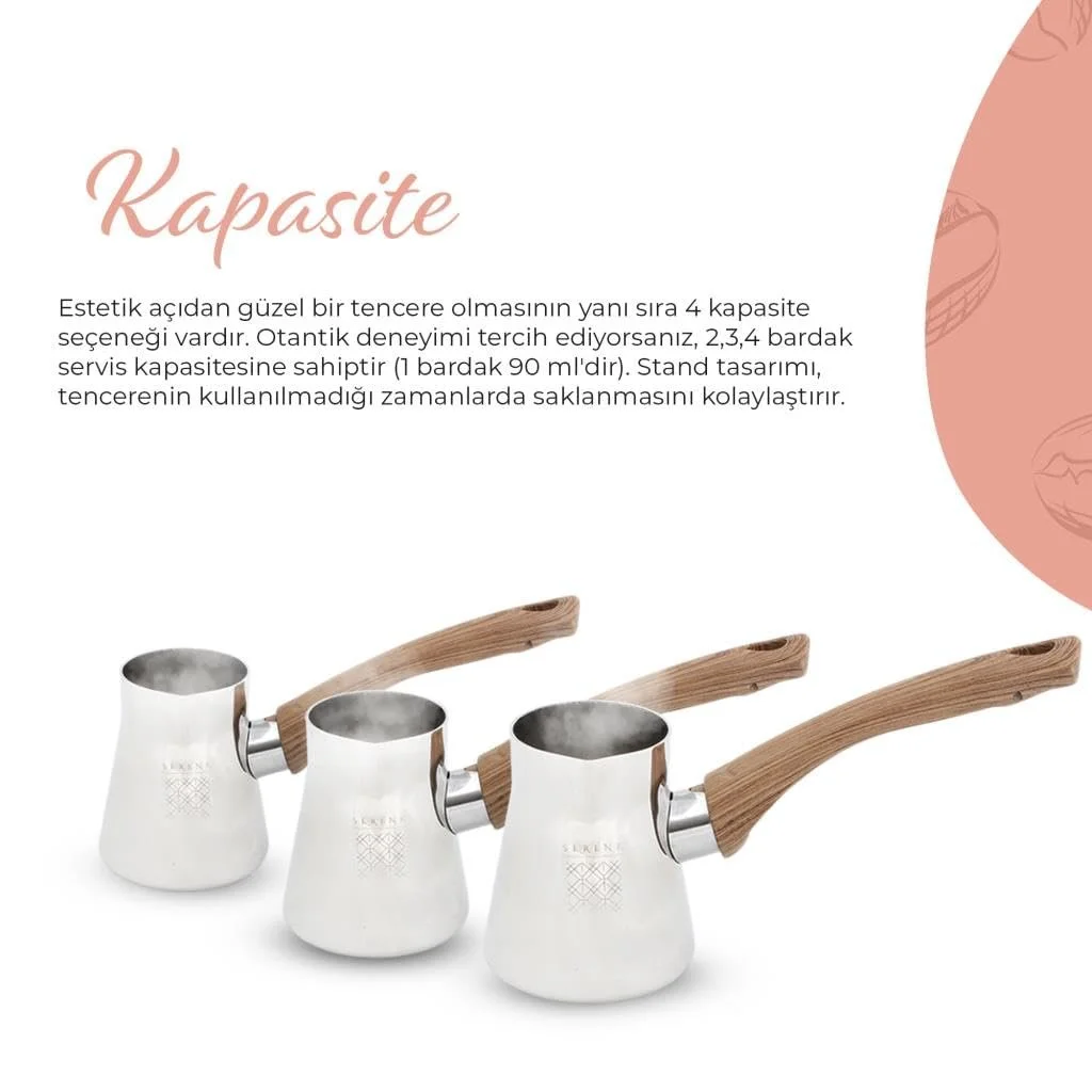 Набір Кавник з нержавіючої сталі Serenk Definition з підставкою, 4 предмети, фото №7