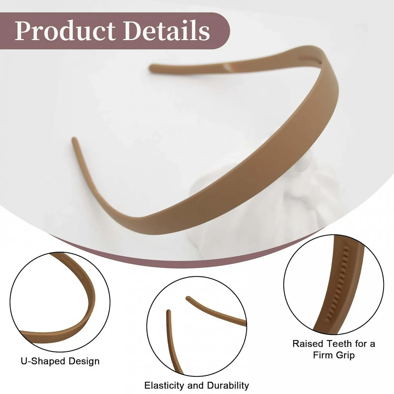 Набір з 3 обручів для голови без головного болю, фото №3