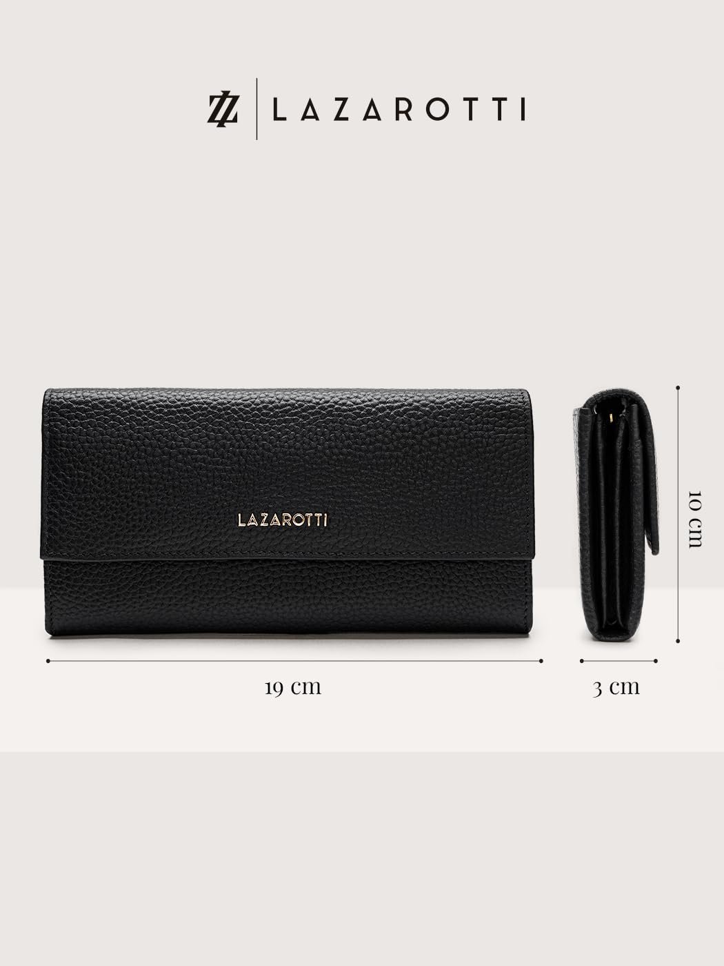 Гаманець Lazarotti Classic Bologna LZ03025 чорний, фото №5