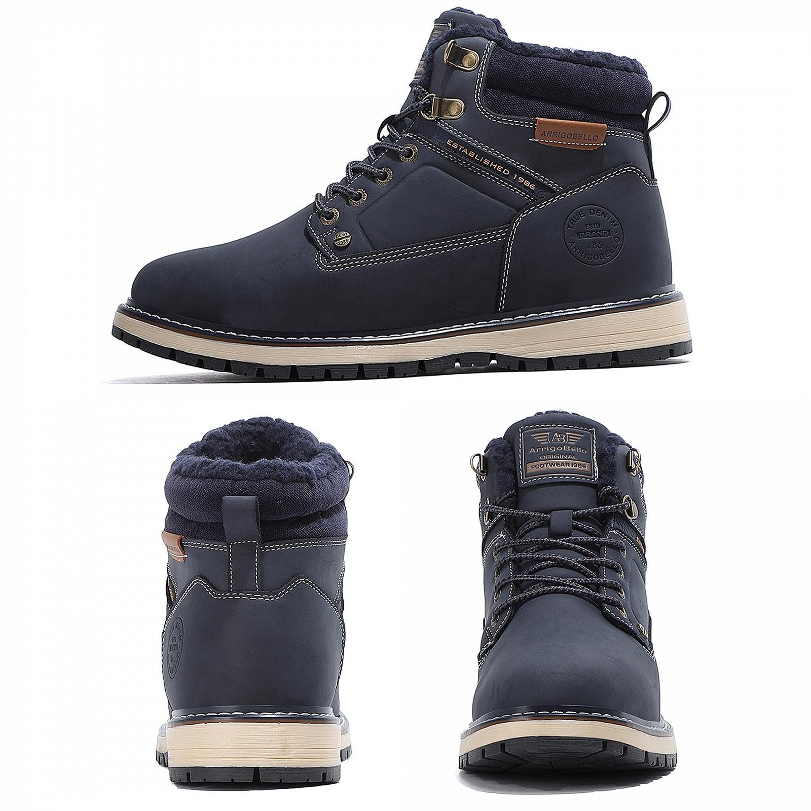 Чоботи ARRIGO BELLO Winterschuhe Herren Winterstiefel Gefüttert Чорно-коричневий, фото №3