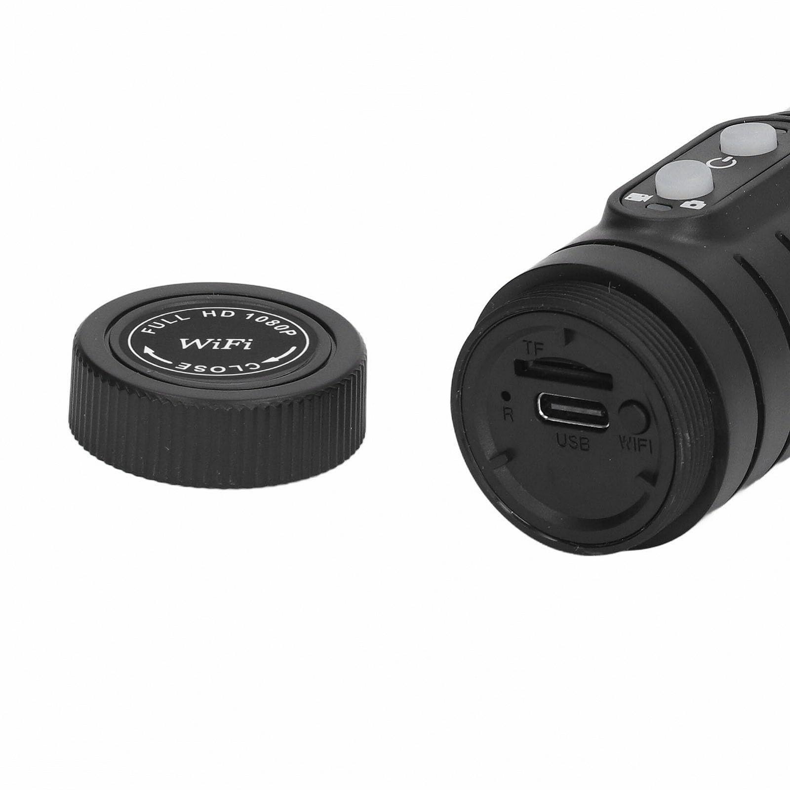 Камера для шлема 1080P HD для велосипедов и мотоциклов WiFi Flashlight Anti-shake Sports DV 12MP широкоугольный объектив беспроводное WiFi соединение долгая работа аккумулятора серебристый, фото №7