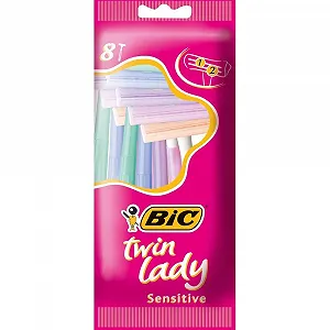 Одноразовые бритвы Bic Twin Lady 2 лезвия 2 упаковки по 8 шт - Фото 1