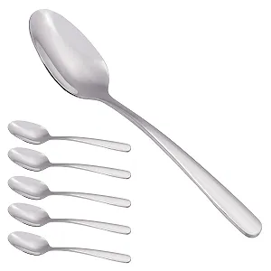 Ложка чайная из нержавеющей стали Набор из 6 штук (18/10 Нержавеющая сталь) - Фото 1