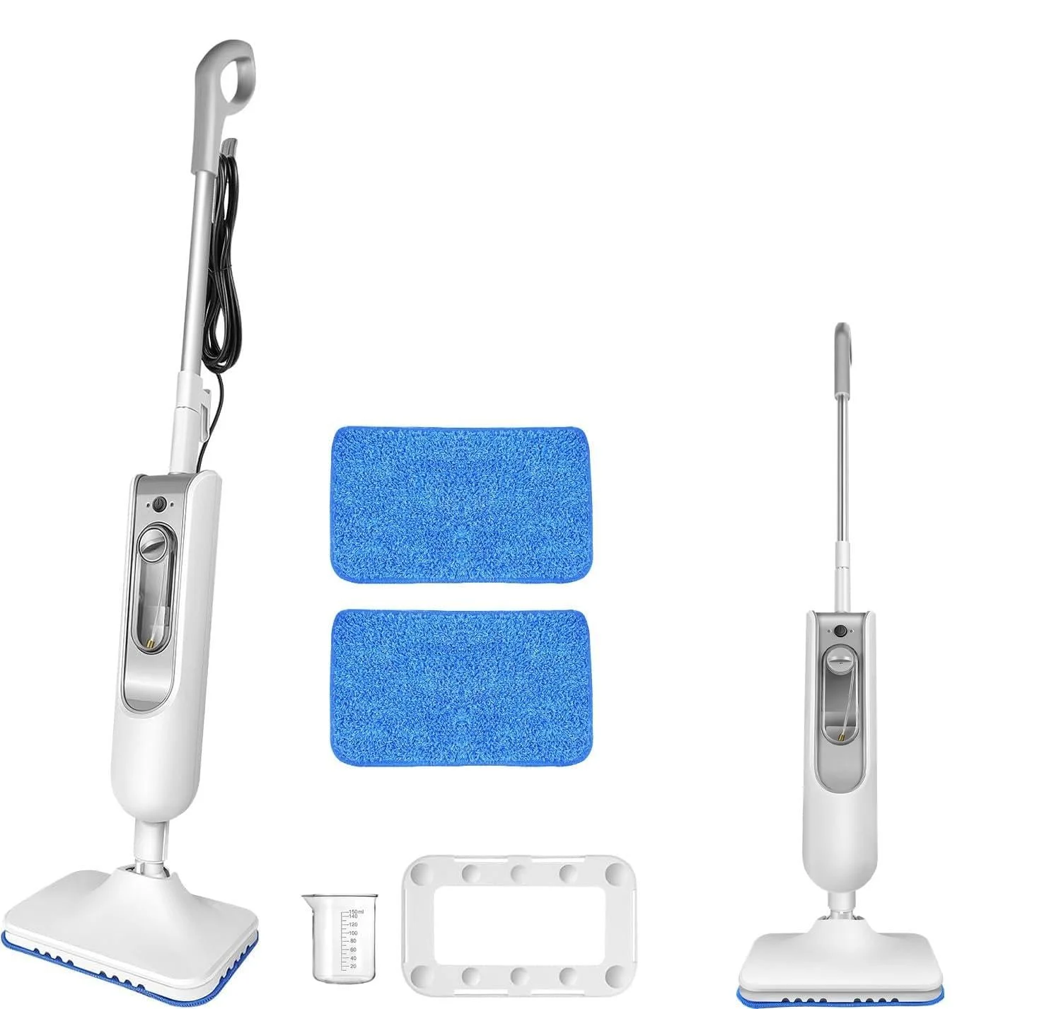 Паровая швабра 1500W 400 ml 2 насадки, фото №1