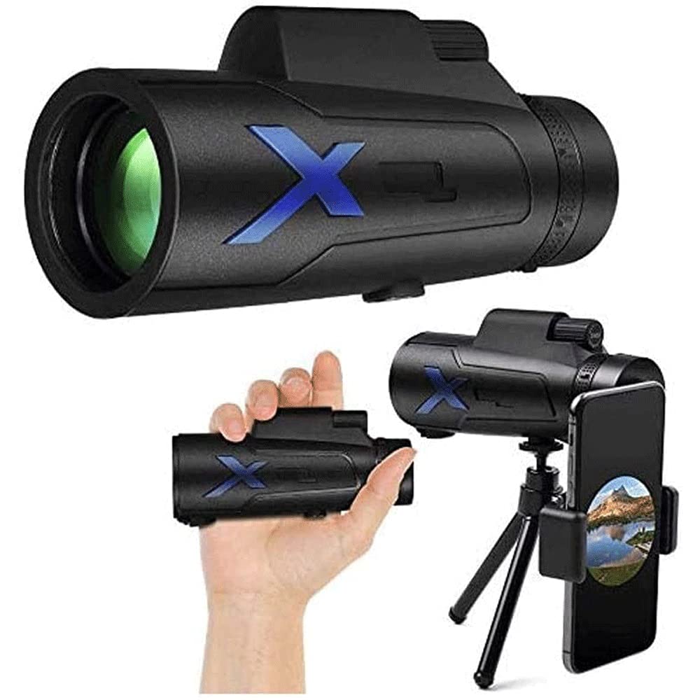 Монокуляр OIUYT 12x50 з тримачем для смартфона компактий водонепроникний ударостійкий, фото №1