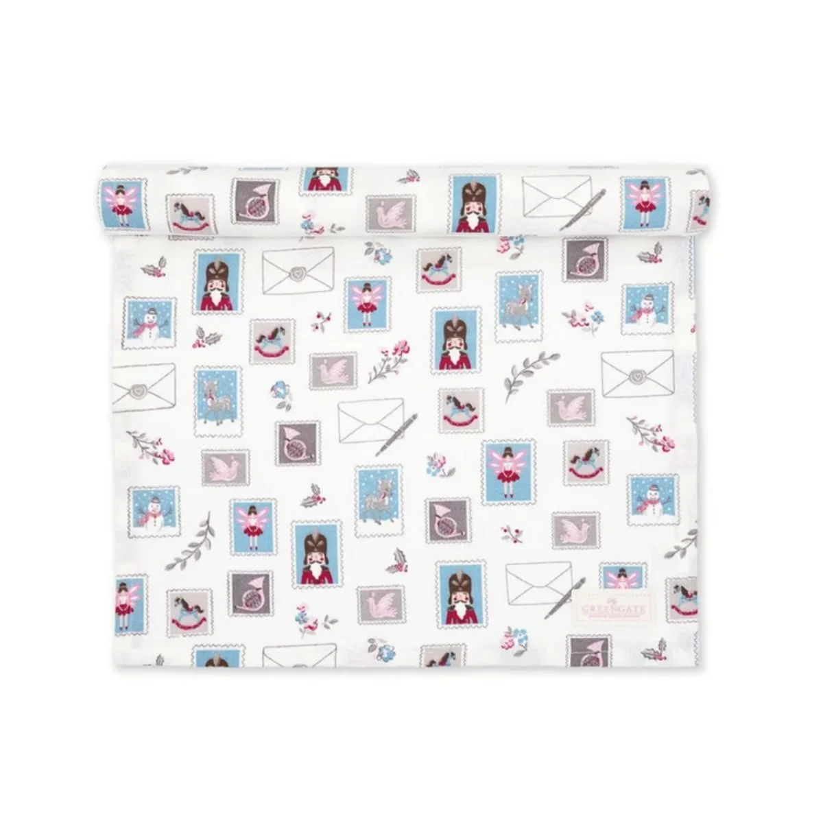 Ранер GreenGate Xmas Letter White, фото №1