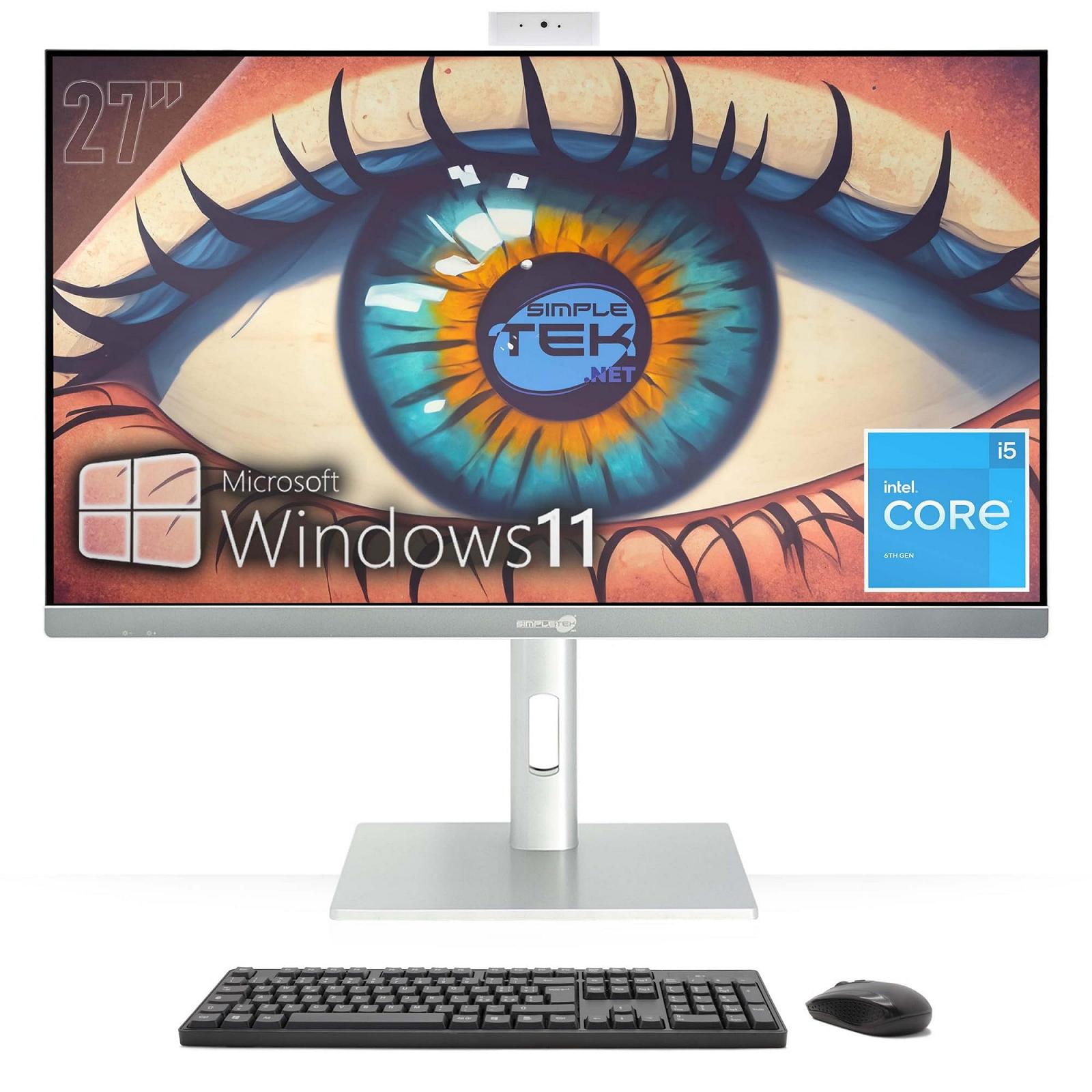 Моноблок Simpletek 27 дюймів 4K Core i5 GTX 1660 6GB GDDR6 Windows 11 Pro 16GB RAM 480GB SSD, фото №3