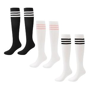 Гольфы в полоску для черлидинга (3 пары) - Фото 1