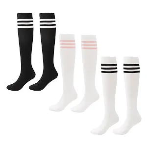 Шкарпетки Гольфи в смужку для черлідінгу (3 пари) - Фото 1