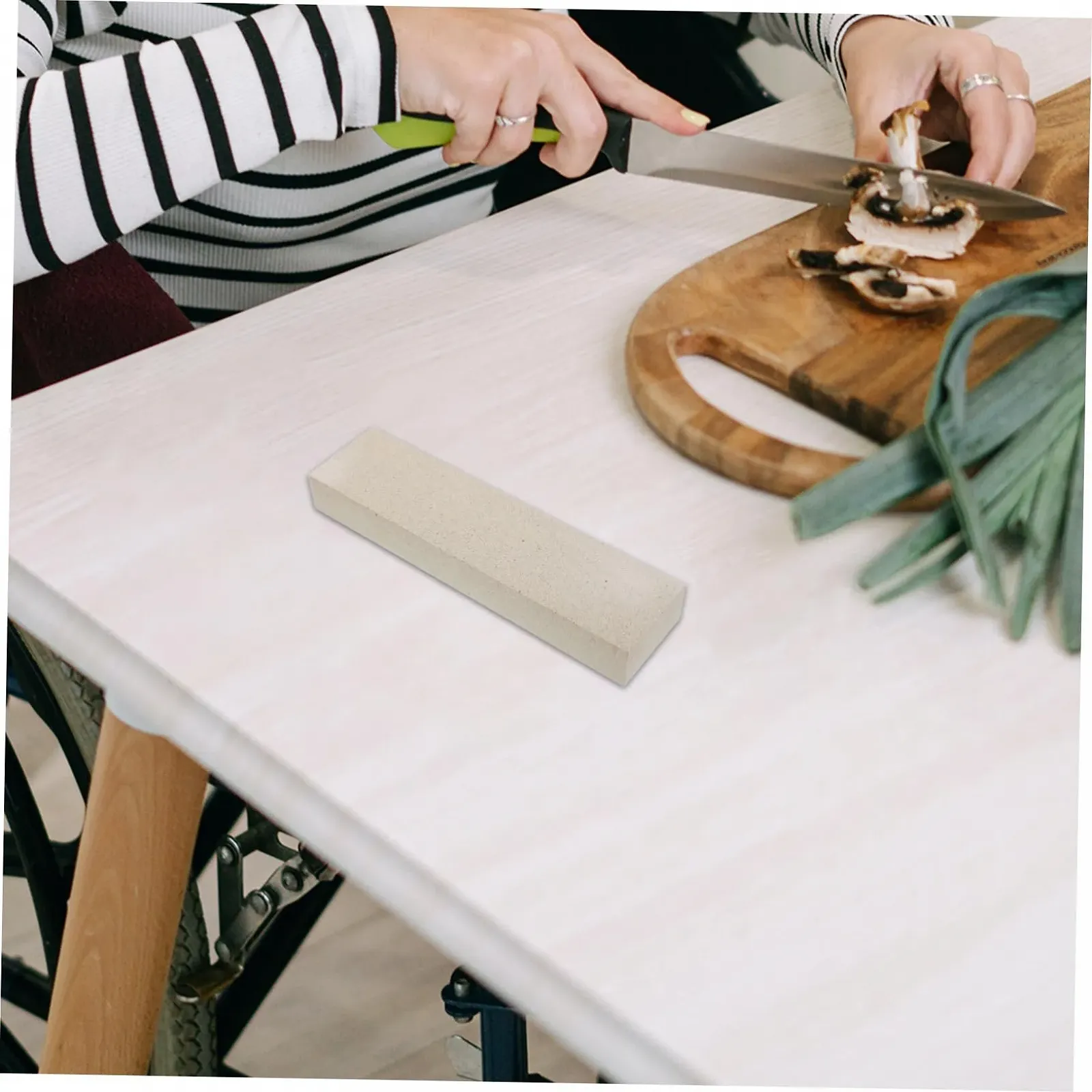 Точильные камни портативные двухсторонние серые 3 шт., фото №4