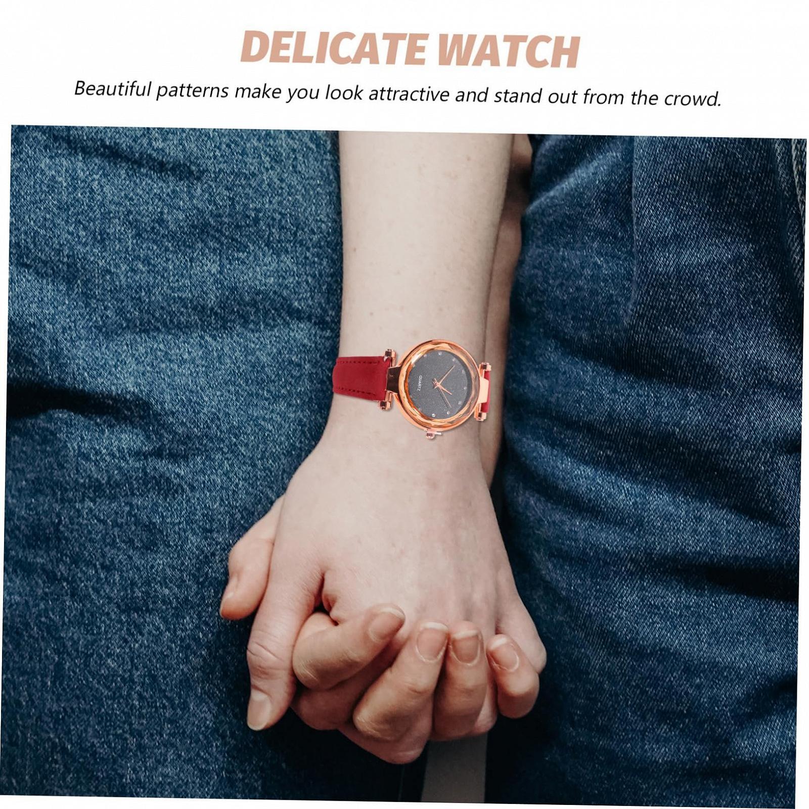 Женские Часы LIFKOME Luminous Инкрустированные Стразами Ретро Фиолетовый, фото №9