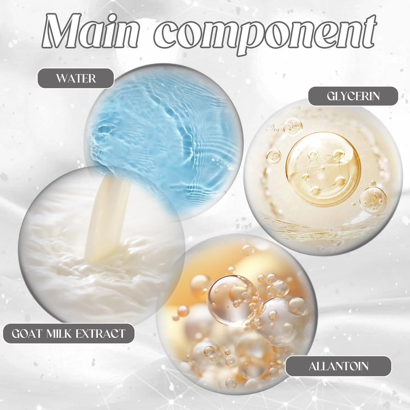 Тканевая Маска для Лица Молоко Козы Рисовая Эссенция Увлажнение 8 шт, фото №6