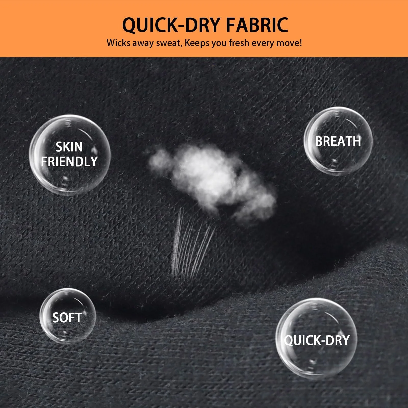 Спортивна Пов'язка на Голову 7 cm, Чорний, Коричневий, фото №4