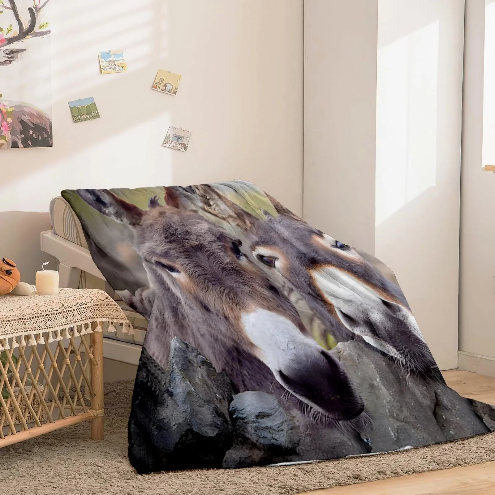 Покривало XCWYF М'яка Покривало для дивану Віслюк 180 x 200 см, фото №4