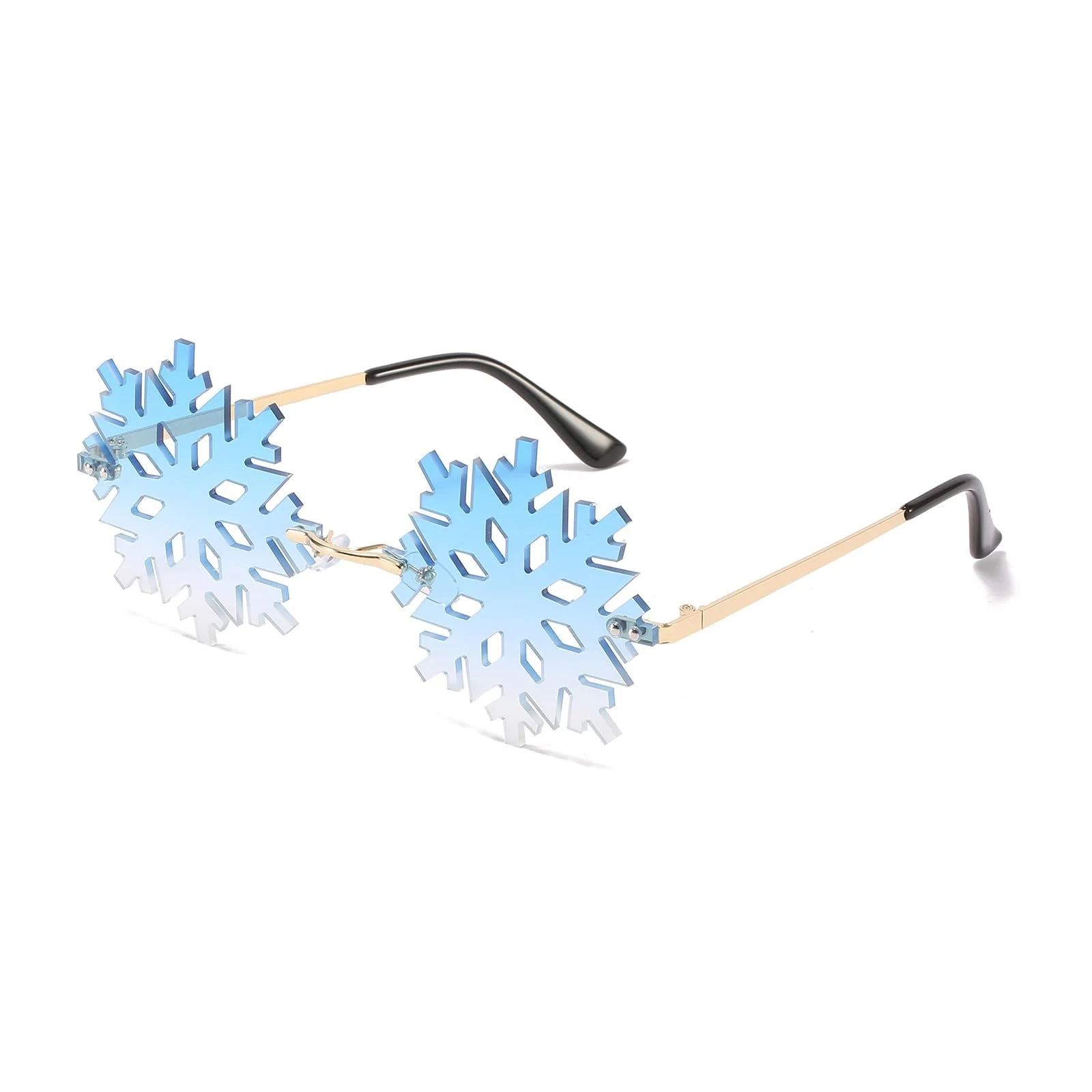 Сонцезахисні окуляри LJCZKA Без оправи Сніжинка Металева оправа, фото №1