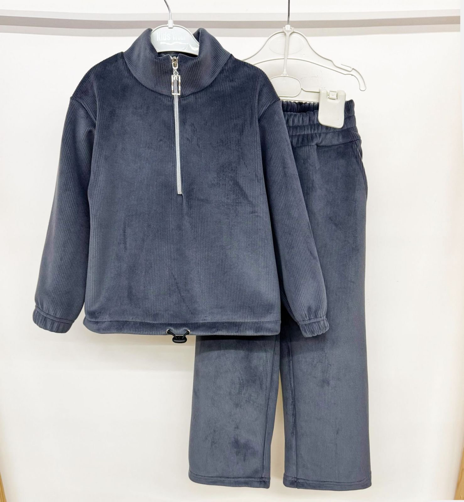 ХІТ ЗИМИ! Теплий велюровий костюм для дівчинки на флісі 110-158 см, фото №8