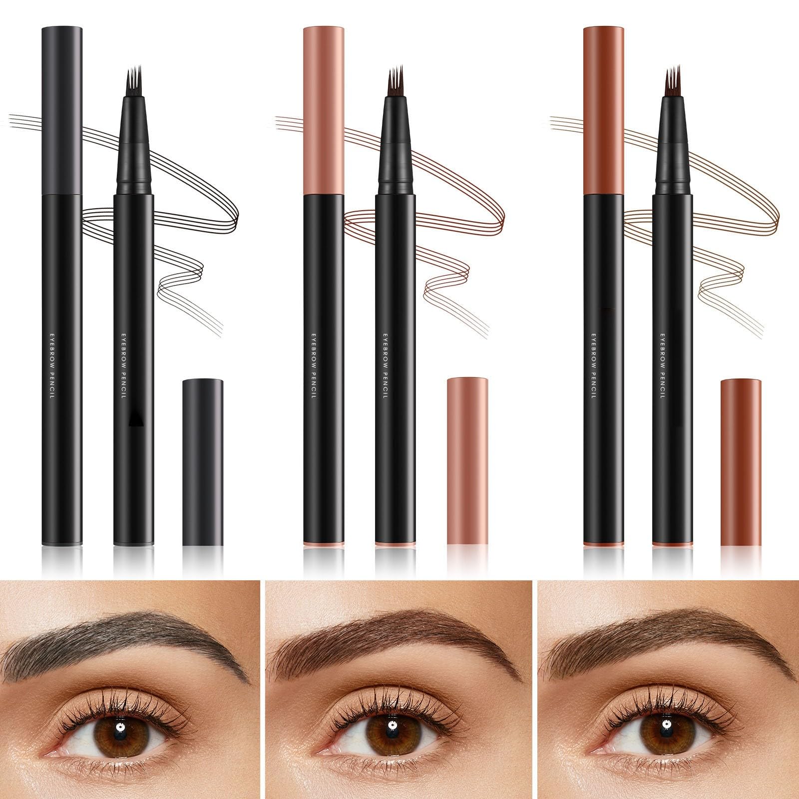 Олівець для брів з вилкоподібним наконечником Microblading Водостійкий (C), фото №7