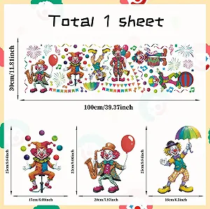 Наклейка для стін HPNIUB Carnival ПВХ 100 x 30 см synthetic.ua - Фото 1