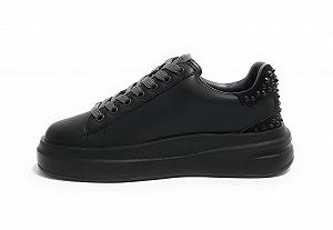 Кроссовки GUESS Elbina Carryover Кожаные Угольный/Черный synthetic.ua - Фото 1